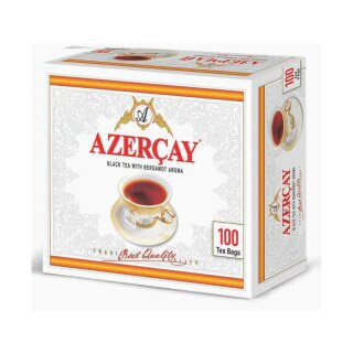 AZERCAY schwarzer Tee Bergamot aromatisiert in  Einweg-Teebeutel - unverpackt - 200gr