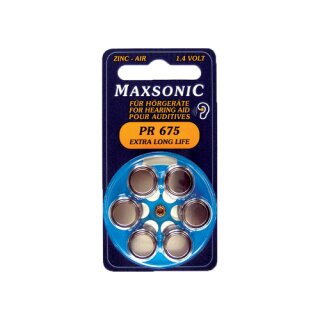Hörgerätebatterien Maxsonic - Typ 675